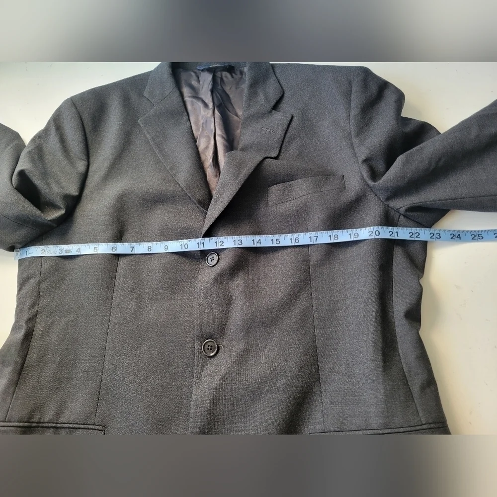346 Brooks Brothers Stretch Wool Blazer Grey/Black in Size 43L